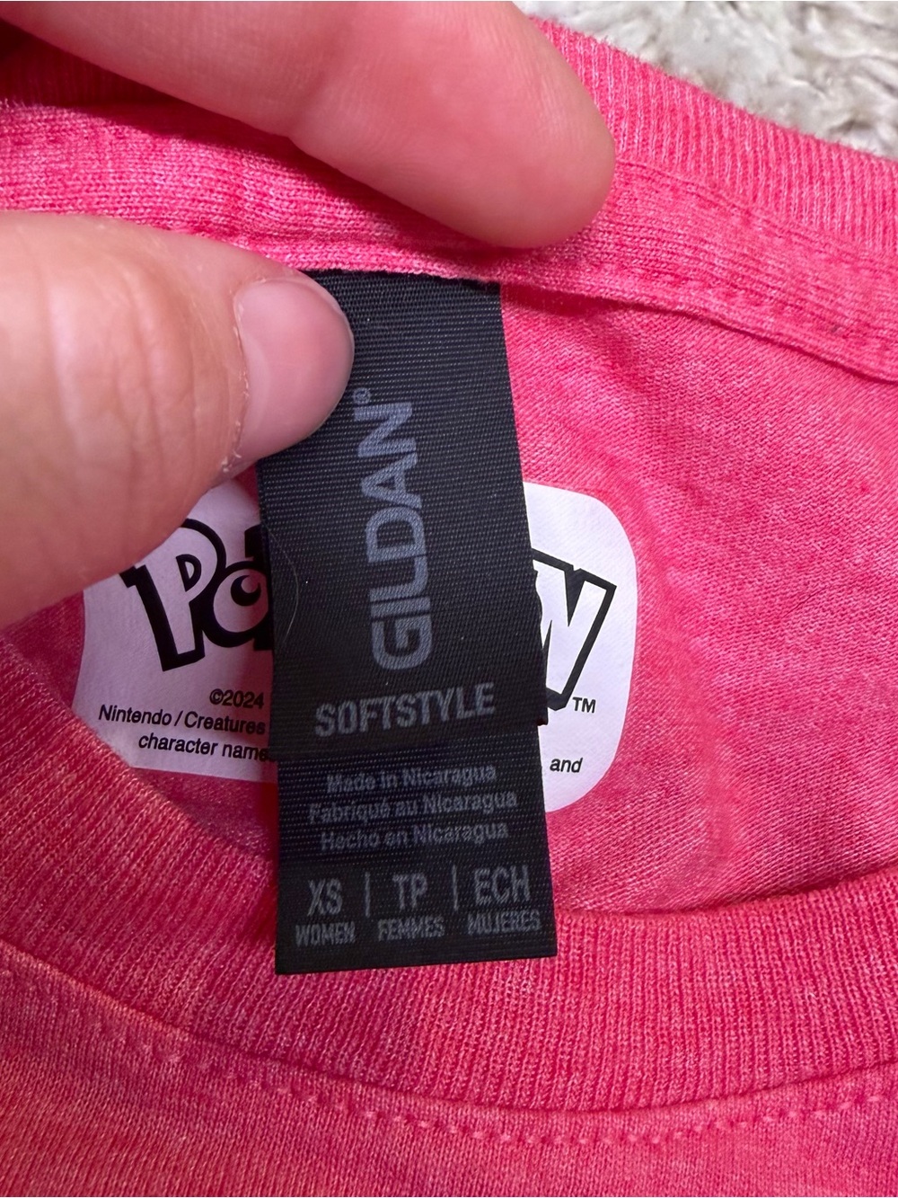 Pokemon Eevee Evolutions Women’s XS Pink Graphic T Shirt Gildan Softstyle - Picture 6 of 9